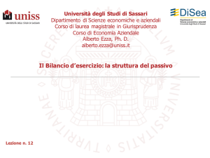 Stato Patrimoniale - Passivo - Università di Sassari