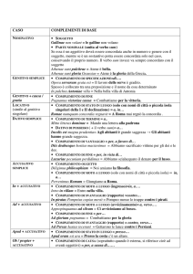 casi e complementi di base - Blog-ER