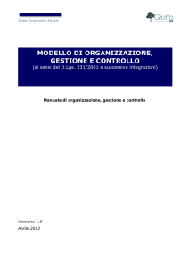 modello di organizzazione, gestione e controllo