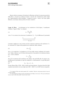 Legge di Ohm - Induzione elettromagnetica