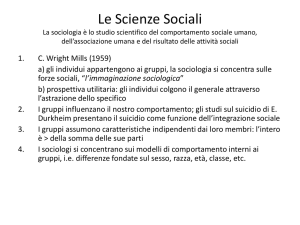Mutamento sociale 1 - Scienze Umane e Sociali