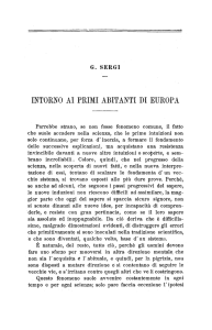 intorno ai primi abitanti di europa - Isita