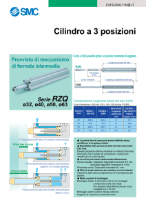 Cilindro a 3 posizioni