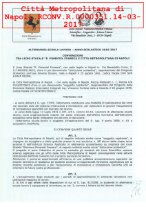 Convenzione tra liceo statale E. Pimentel Fonseca e Città