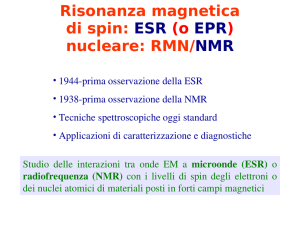 Risonanza di spin e Risonanza Magnetica Nucleare