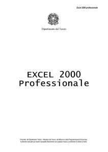 EXCEL 2000 Professionale - Comune di Campagnano di Roma