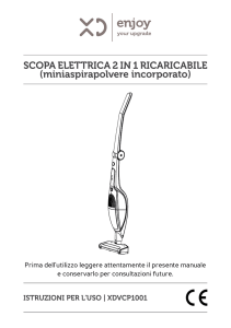 sCoPA ELEttriCA 2 in 1 riCAriCABiLE (miniaspirapolvere incorporato)