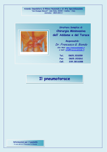 Brochure informativa sul pneumotorace