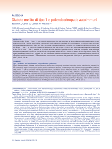 Diabete mellito di tipo 1 e poliendocrinopatie autoimmuni