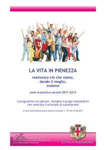 Programma_La Vita in Pienezza_2011-2012