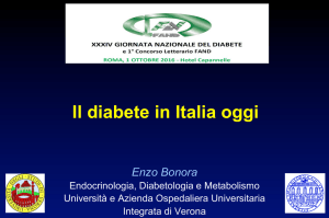 Il diabete in Italia oggi