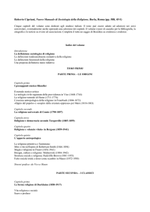 Nuovo Manuale di Sociologia della Religione, pubblicato