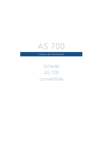 Scheda nuovo AS 700 convertibile rivenditore
