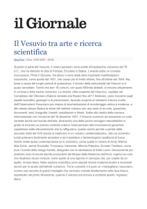 Il Vesuvio tra arte e ricerca scientifica