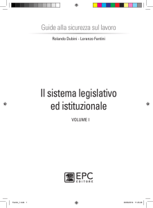 Il sistema legislativo ed istituzionale