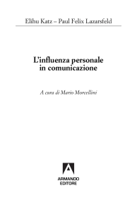 L`influenza personale in comunicazione