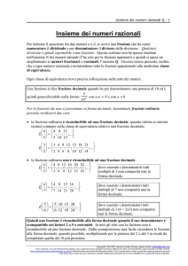 Insieme dei numeri razionali