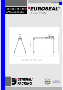 eurocutter rc2 manuale d`uso