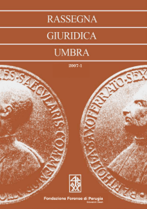 Rassegna Giuridica Umbra - 2007/1