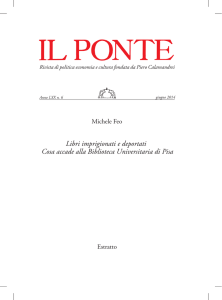 Cosa accade alla Biblioteca Universitaria di Pisa Libri imprigionati e