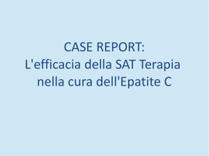 CASE REPORT: L`efficacia della SAT Terapia nella cura dell`Epatite C