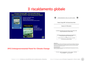 Il riscaldamento globale