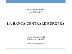 politica monetaria - Progetto e