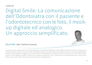 Digital Smile: La comunicazione dell`Odontoiatra con il paziente e