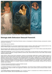 Etiologia delle Disfunzioni Sessuali Femminili