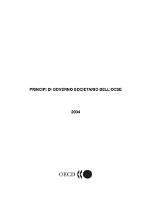 PRINCIPI DI GOVERNO SOCIETARIO DELL`OCSE 2004