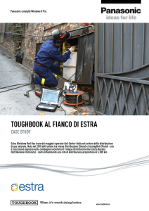 TOUGHBOOK AL FIANCO DI ESTRA