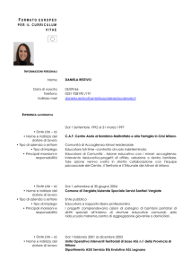 Curriculum Dott.ssa Daniela Restivo