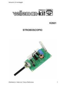 k2601 stroboscopio - Futura Elettronica