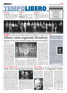 Milano canta sognando Broadway