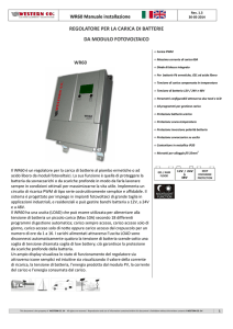 REGOLATORE PER LA CARICA DI BATTERIE DA MODULO