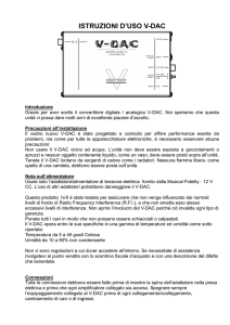 istruzioni d`uso v-dac