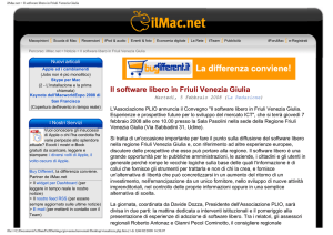 ilMac.net > Il software libero in Friuli Venezia Giulia