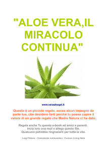 aloe vera,il miracolo continua