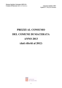 prezzi al consumo 2013