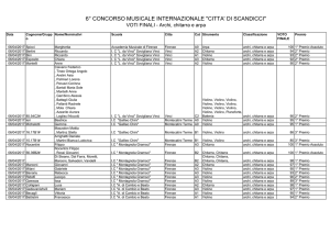 archi - Concorso Musicale "Città di Scandicci"
