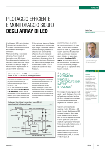 PILoTaggIo EffICIEnTE E monIToraggIo sICuro degli array di led