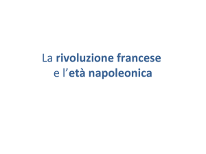 La rivoluzione francese e l`età napoleonica