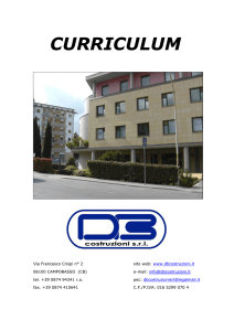curriculum - DB Costruzioni Srl