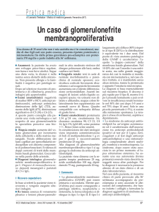 Un caso di glomerulonefrite membranoproliferativa