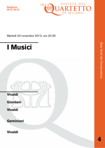 Programma - Società del Quartetto di Milano