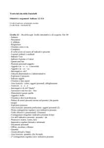 Tratto dal sito della Zanichelli Obiettivi e argomenti italiano L2 /LS