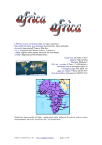 africa ricerca - Scuola Media di Piancavallo