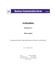 UniStatWeb - manuale utente