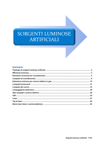 Sorgenti luminose