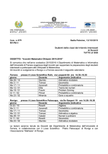 Com. n.079 Badia Polesine, 12/10/2015 Rif:PB/rr Studenti delle